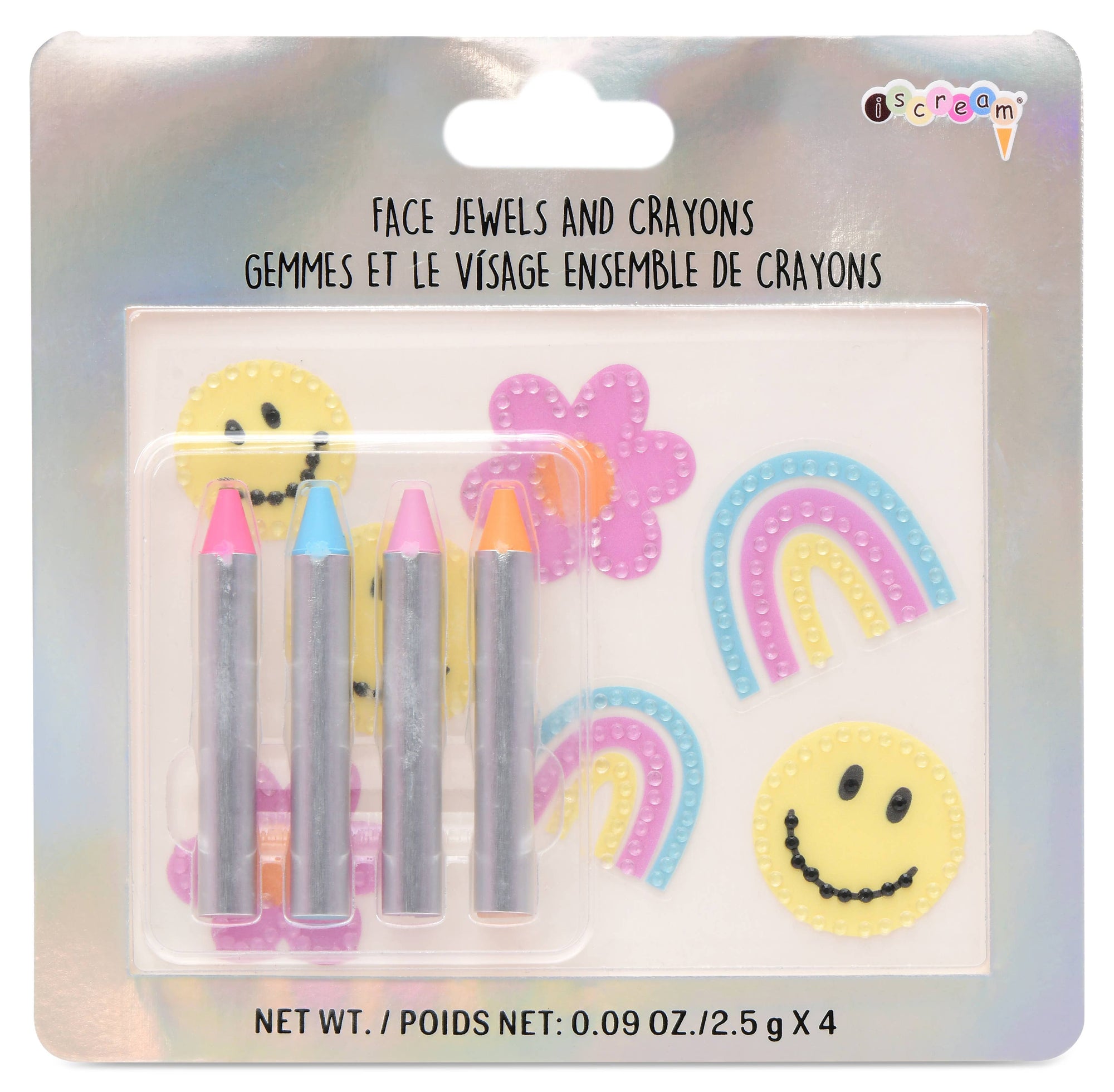 Kids Face Jewels & Crayons Set