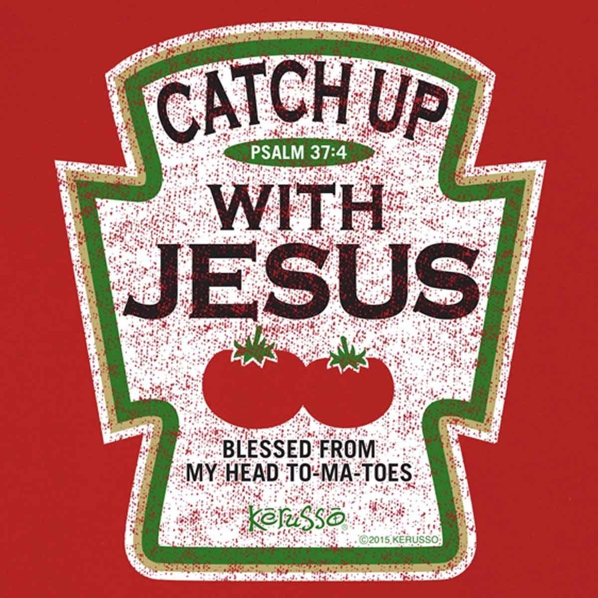 'Catch-Up'with Jesus T-shirt (Kids, Girls-Boys)