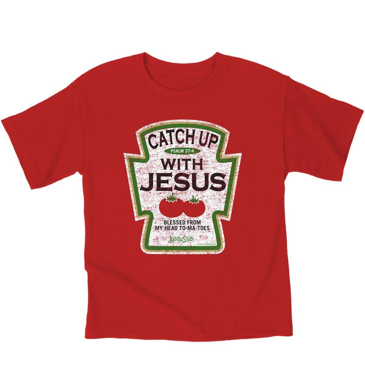 'Catch-Up'with Jesus T-shirt (Kids, Girls-Boys)