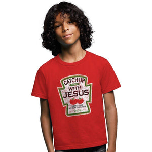 'Catch-Up'with Jesus T-shirt (Kids, Girls-Boys)